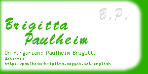 brigitta paulheim business card